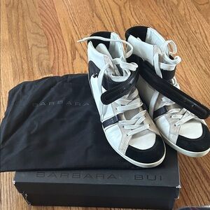 Barbara Bui Monochrome High-Top Sneakers